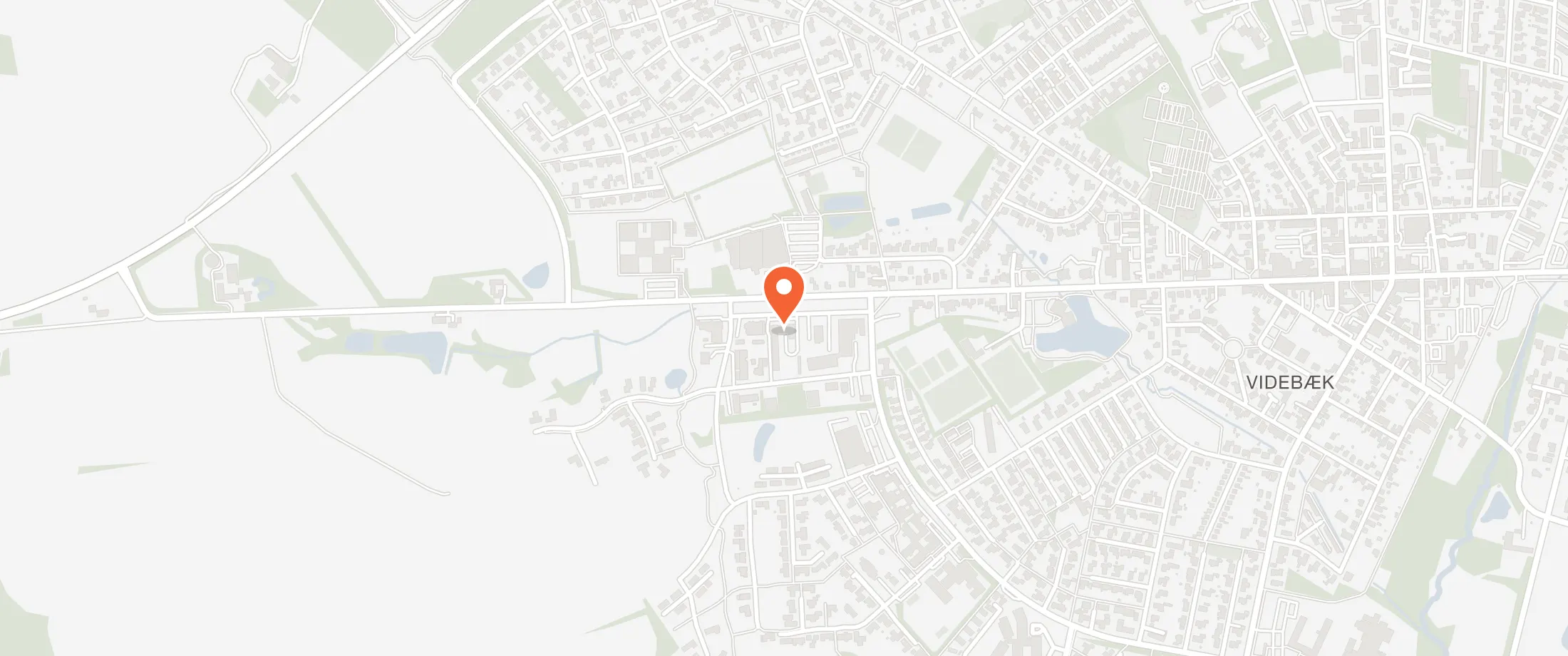 Kort over Hotel Falken, Falkevej 3, 6920 Videbæk