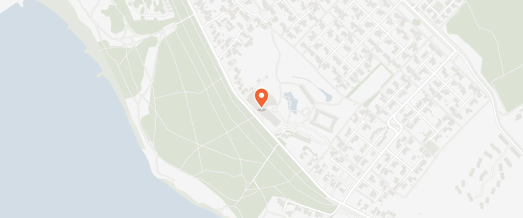 Kort over Hotel GSH, Strandvejen 79, 3700 Rønne