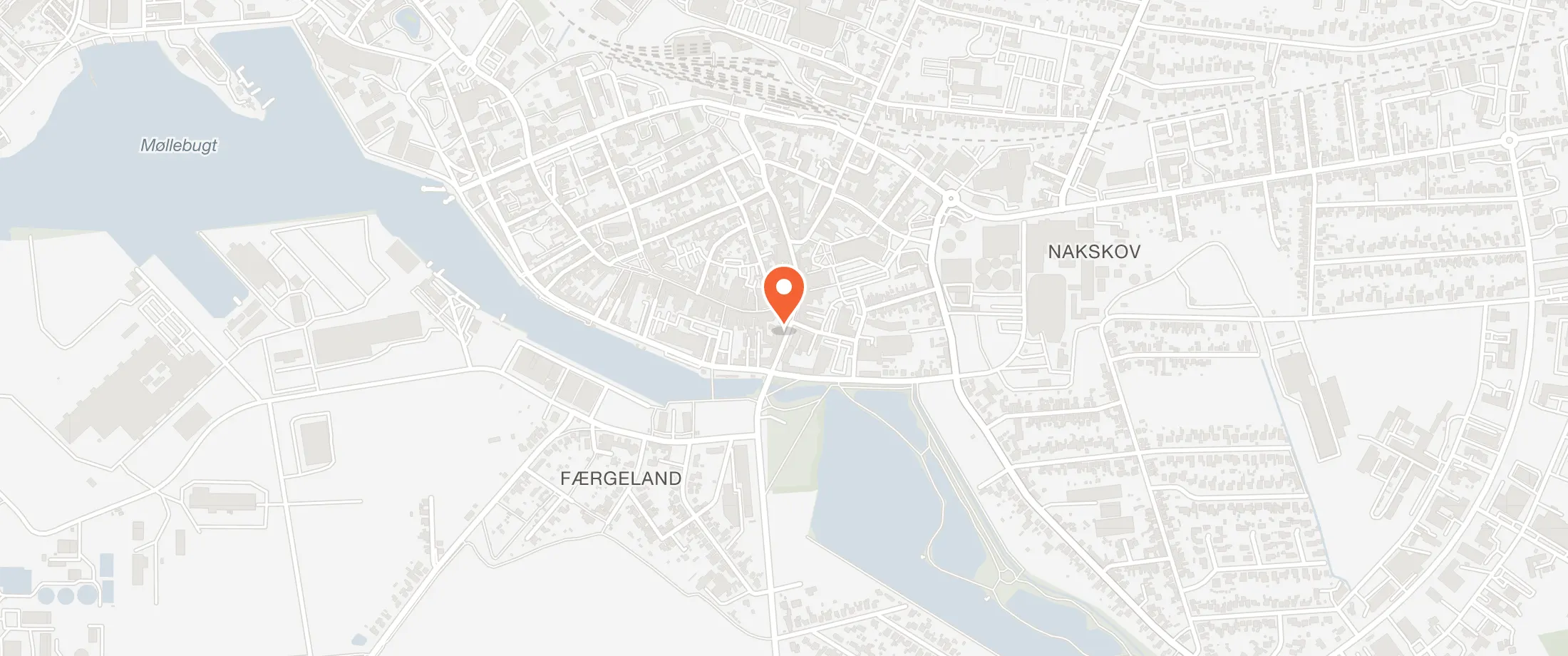 Kort over Hotel Harmonien, Nybrogade 2, 4900 Nakskov