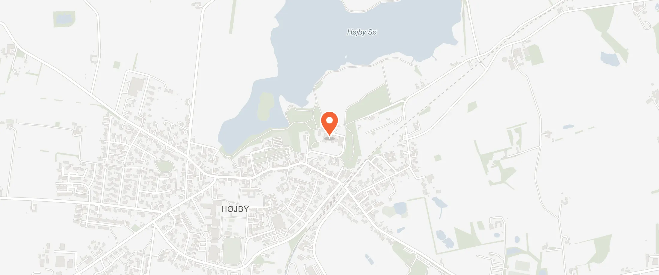 Kort over Hotel HøjbySø, Ellingebjergvej 1, 4573 Højby