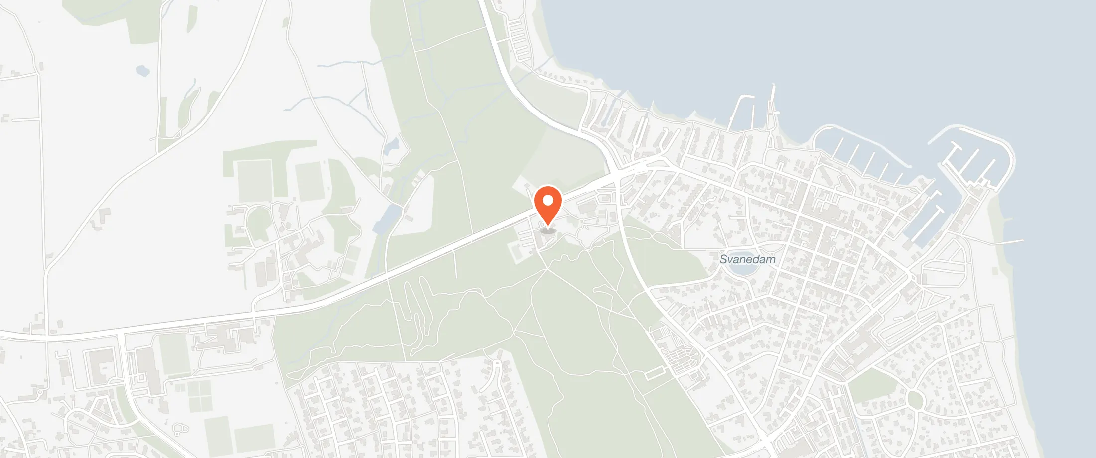 Kort over Hotel Juelsminde Strand, Vejlevej 3, 7130 Juelsminde