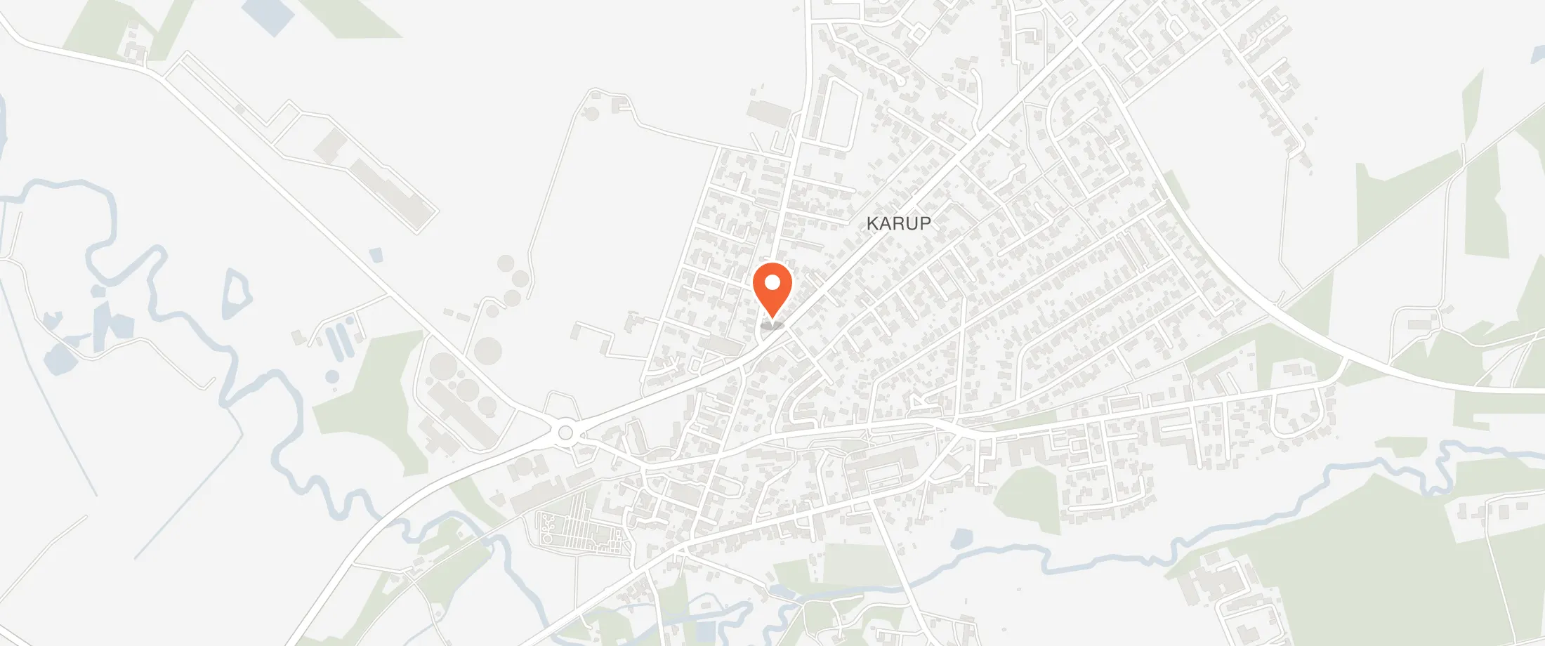 Kort over Hotel Karup, Stadionvej 2, 7470 Karup