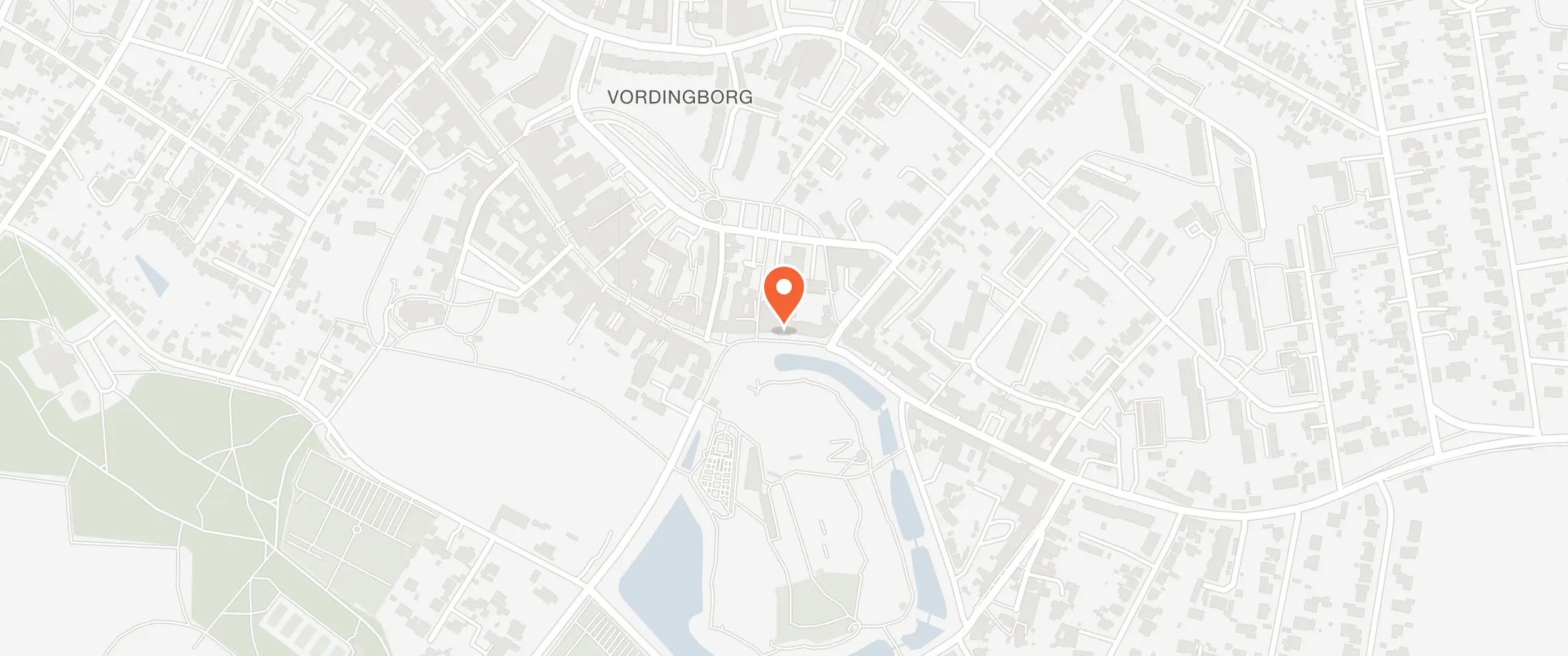 Kort over Hotel Kong Valdemar, Algade 101, 4760 Vordingborg