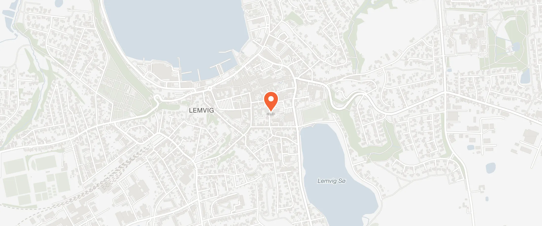 Kort over Hotel Lidenlund, Vasen 11, 7620 Lemvig