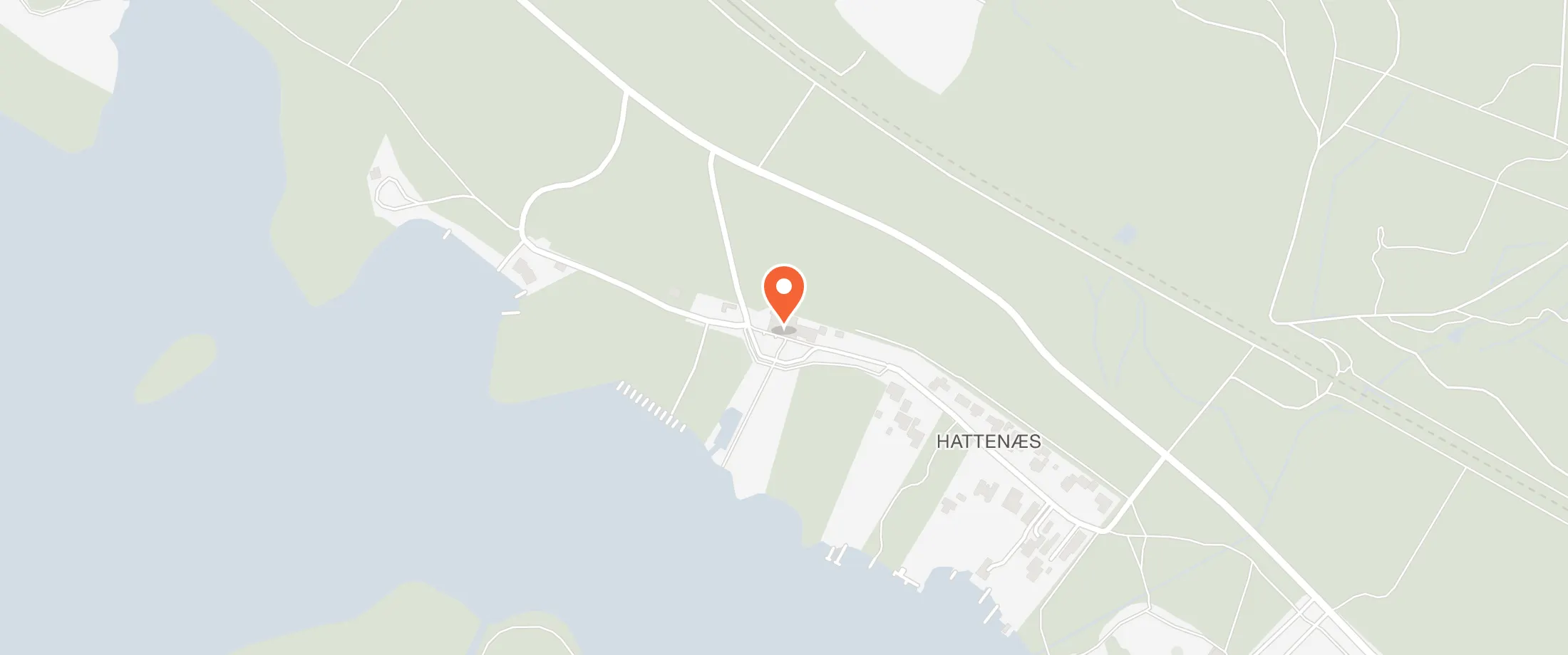 Kort over Hotel Ny Hattenæs, Hattenæs 7, 8600 Silkeborg