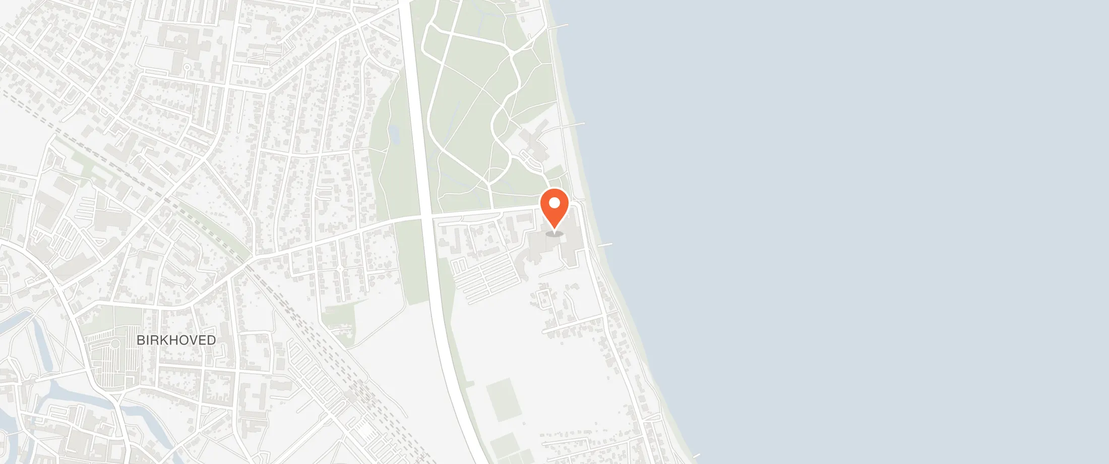 Kort over Hotel Nyborg Strand, Østerøvej 2, 5800 Nyborg