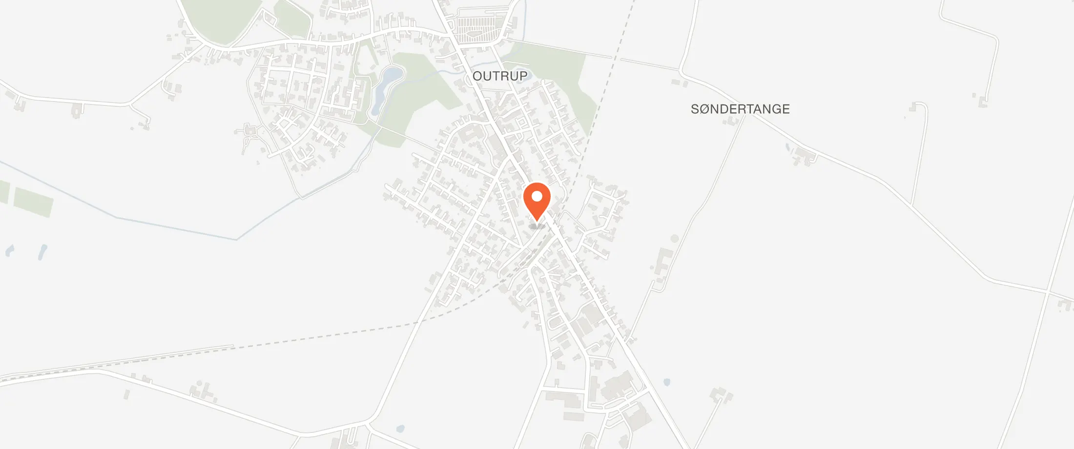 Kort over Hotel Outrup, Jernbanegade 2, 6855 Outrup