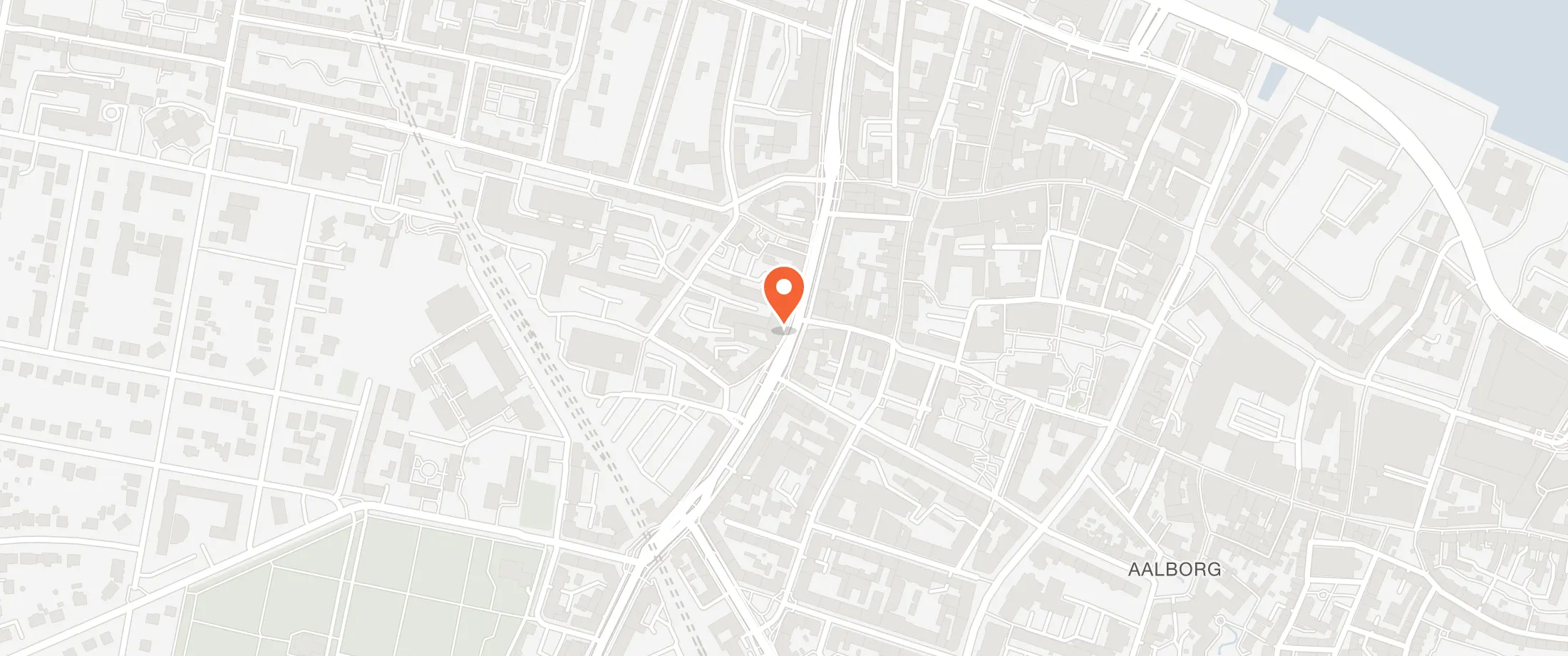 Kort over Hotel Phønix Aalborg, Vesterbro 77, 9000 Aalborg