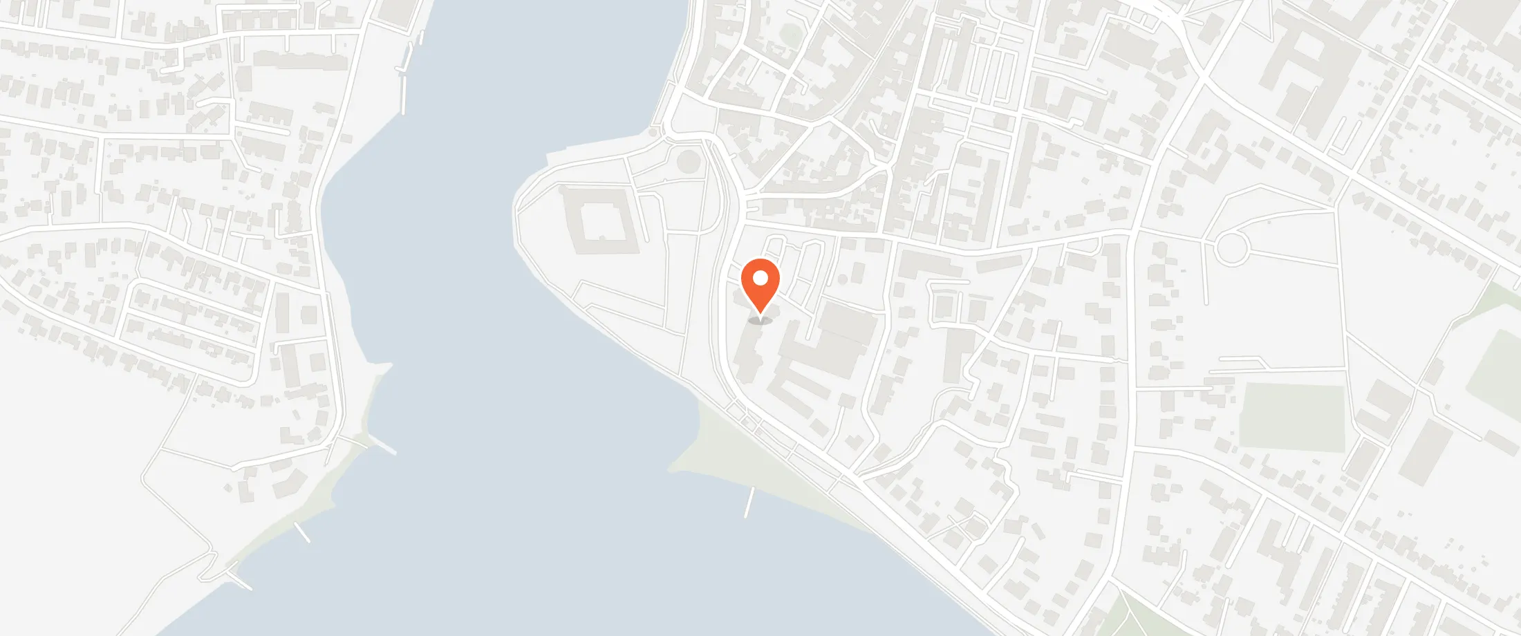 Kort over Hotel Sønderborg Strand, Strandvej 1, 6400 Sønderborg