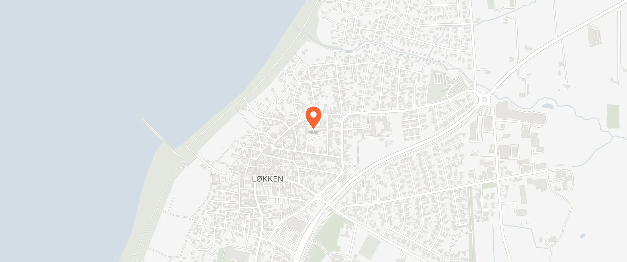 Kort over Hotel VANDret, Nørregade 28K, 9480 Løkken