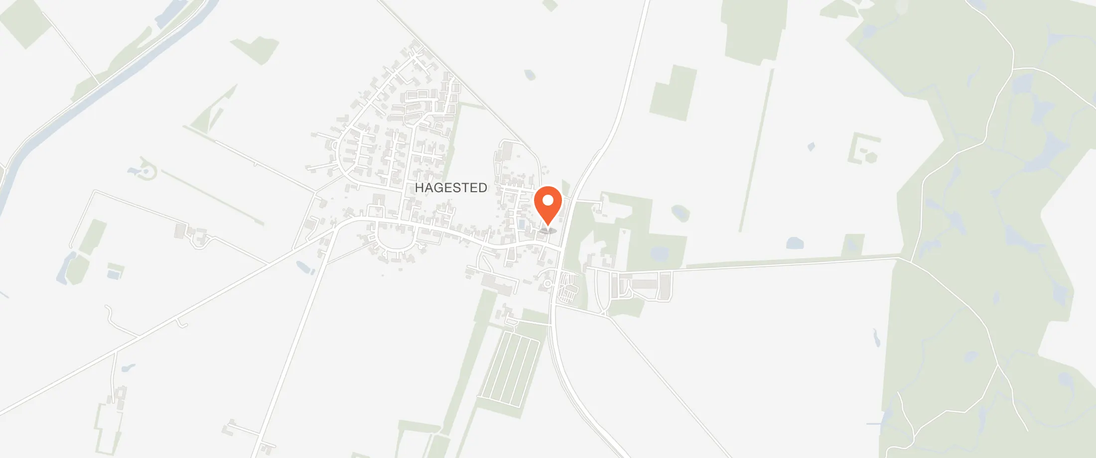 Kort over Huset i Hagested Kultur & Forsamlingshus, Præstebrovej 2, 4300 Holbæk