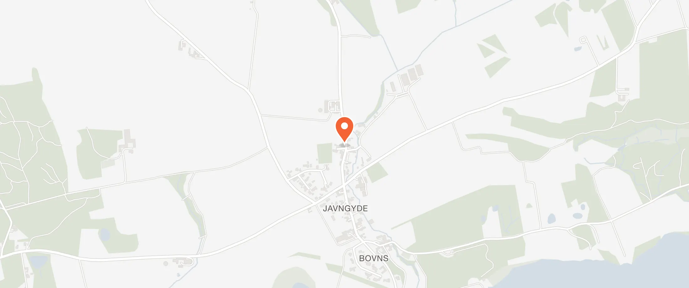 Kort over Jaungyde Forsamlingshus, Ravnsøvej 51, 8680 Ry