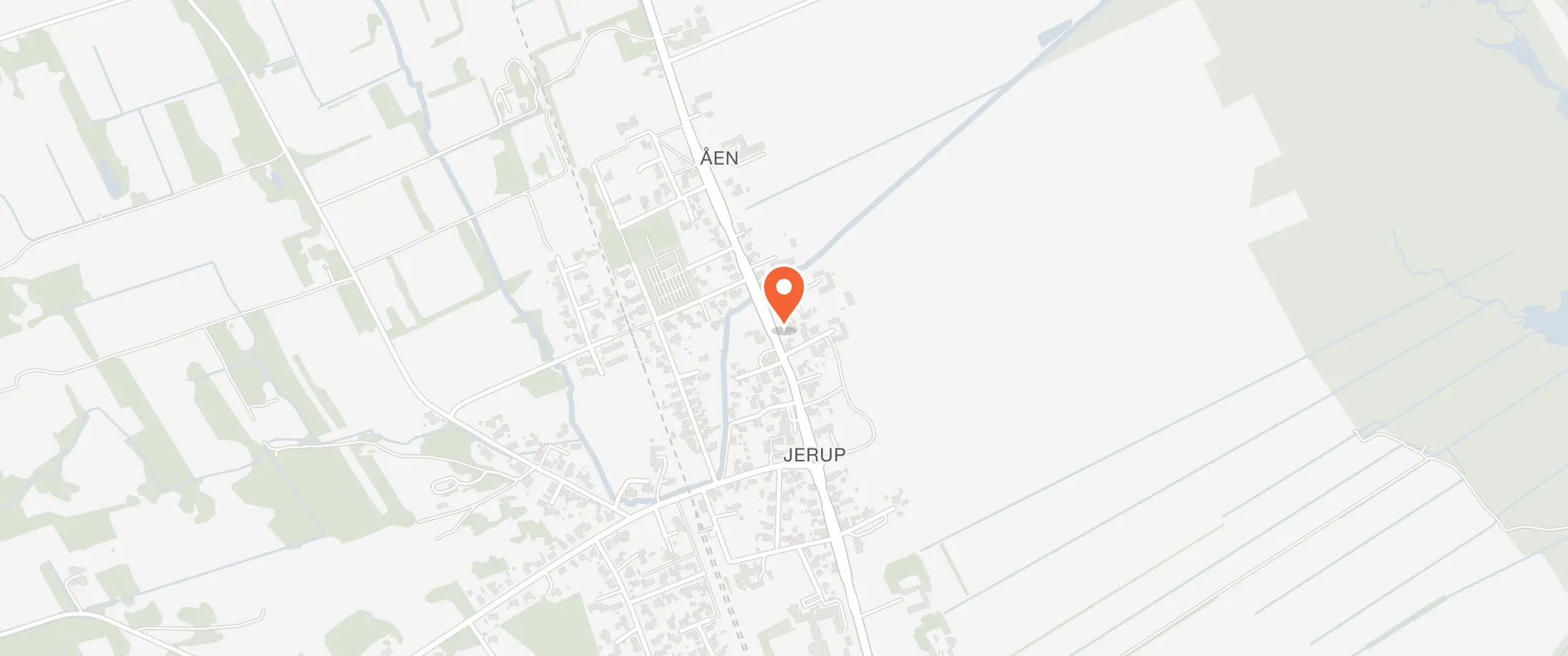 Kort over Jerup Forsamlingshus, Skagensvej 448, 9981 Jerup