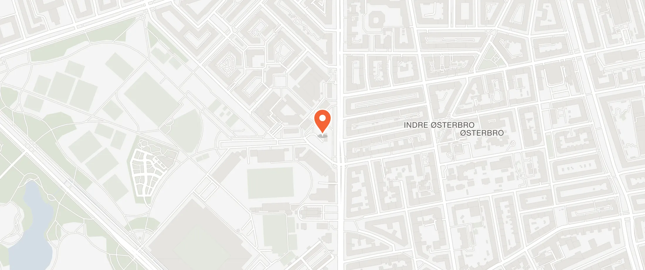 Kort over Kafe Kapers, Gunnar Nu Hansens Plads 2, 2100 Østerbro