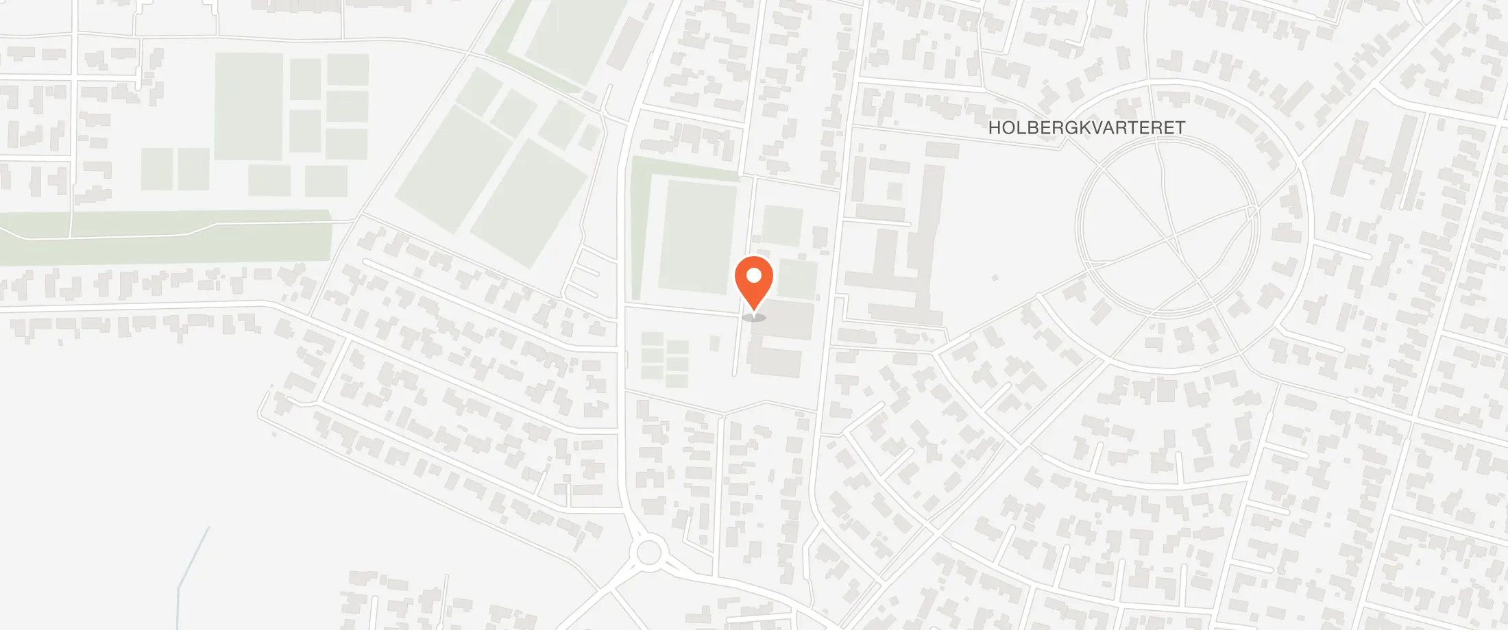 Kort over KFUM-Hallen Hasserisparken, Under Lien 77, 9000 Aalborg