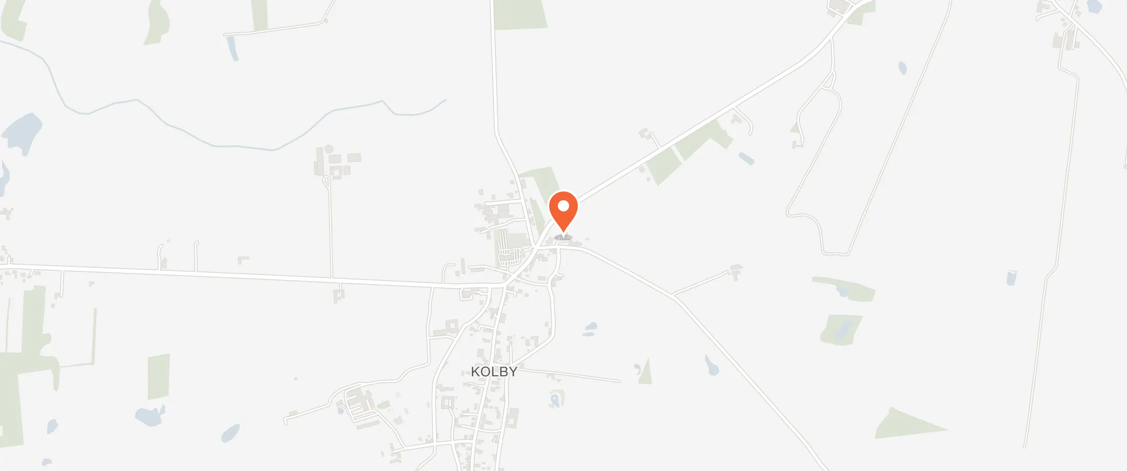 Kort over Kolby Forsamlingshus, Brattingsborgvej 1A, 8305 Kolby, Samsø