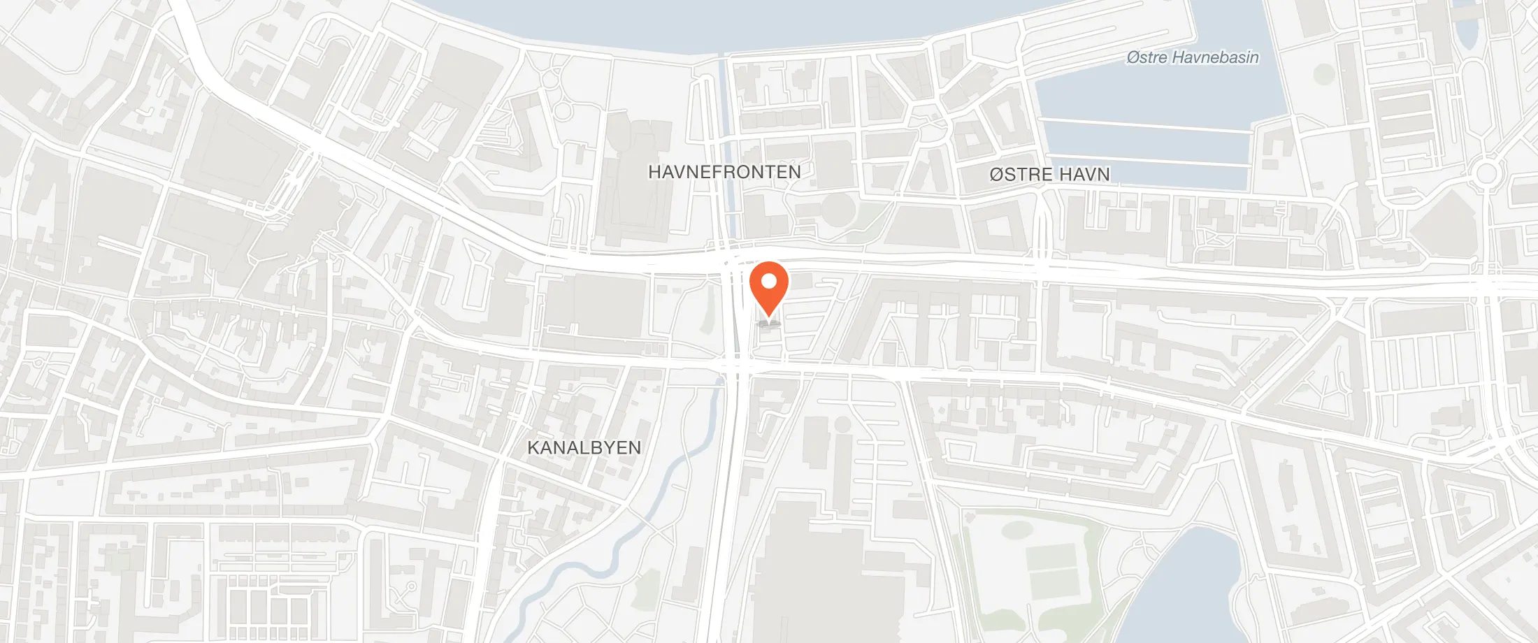 Kort over KOMPAS Hotel Aalborg, Østerbro 27, 9000 Aalborg