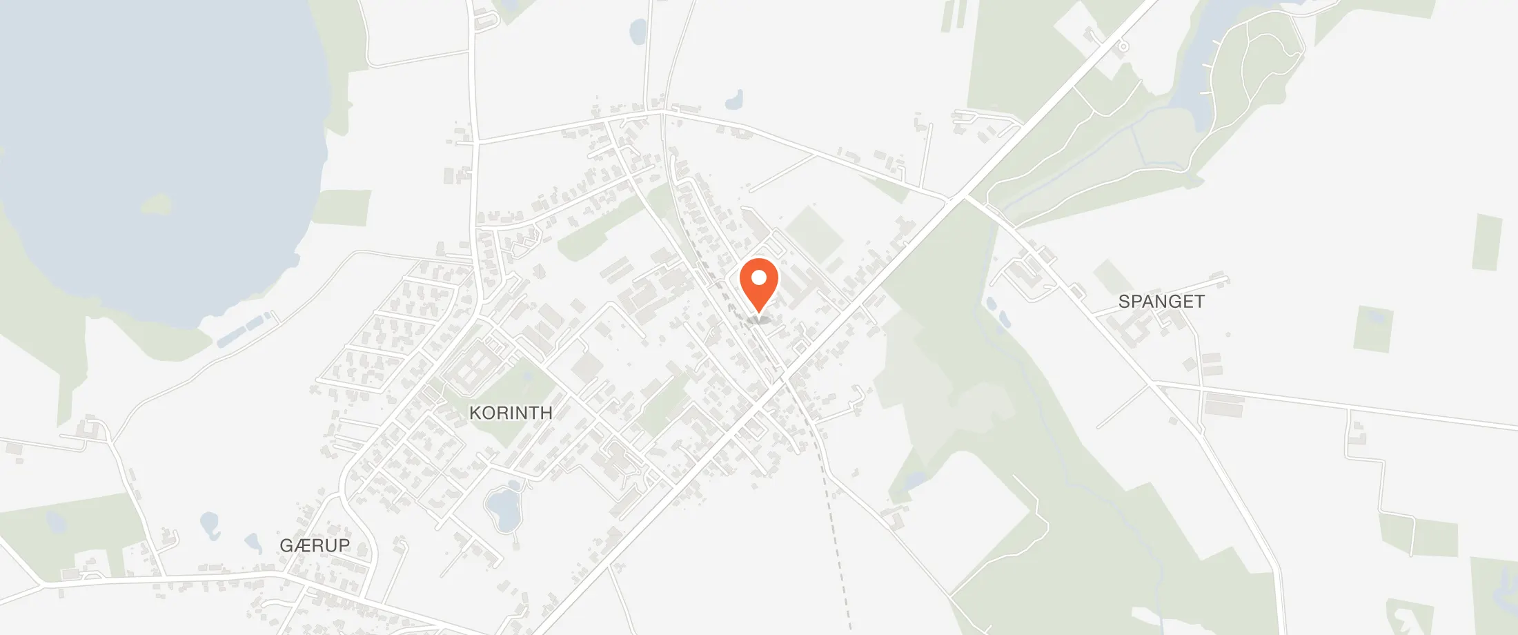 Kort over Korinth Kulturhus, Vinkelvej 6A, 5600 Korinth