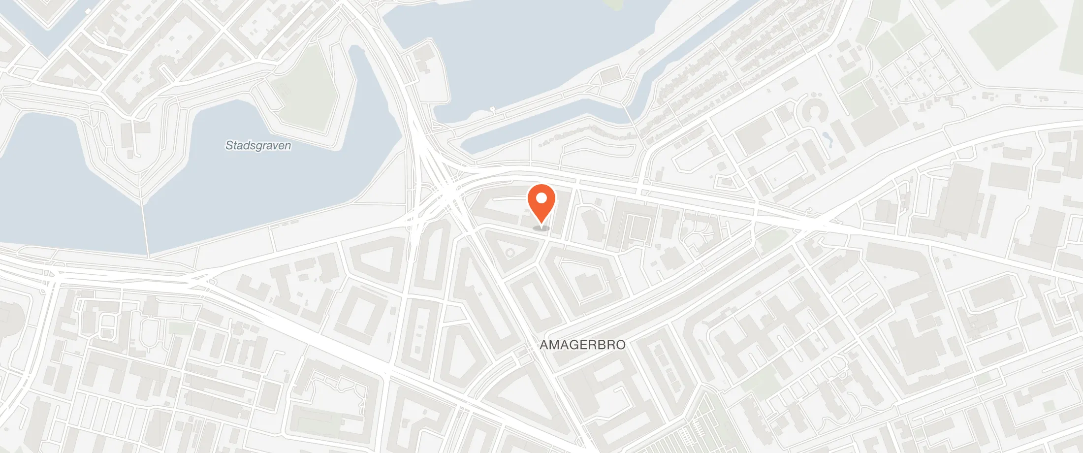 Kort over Krunch Selskabslokaler, Markmandsgade 11, 2300 Amager
