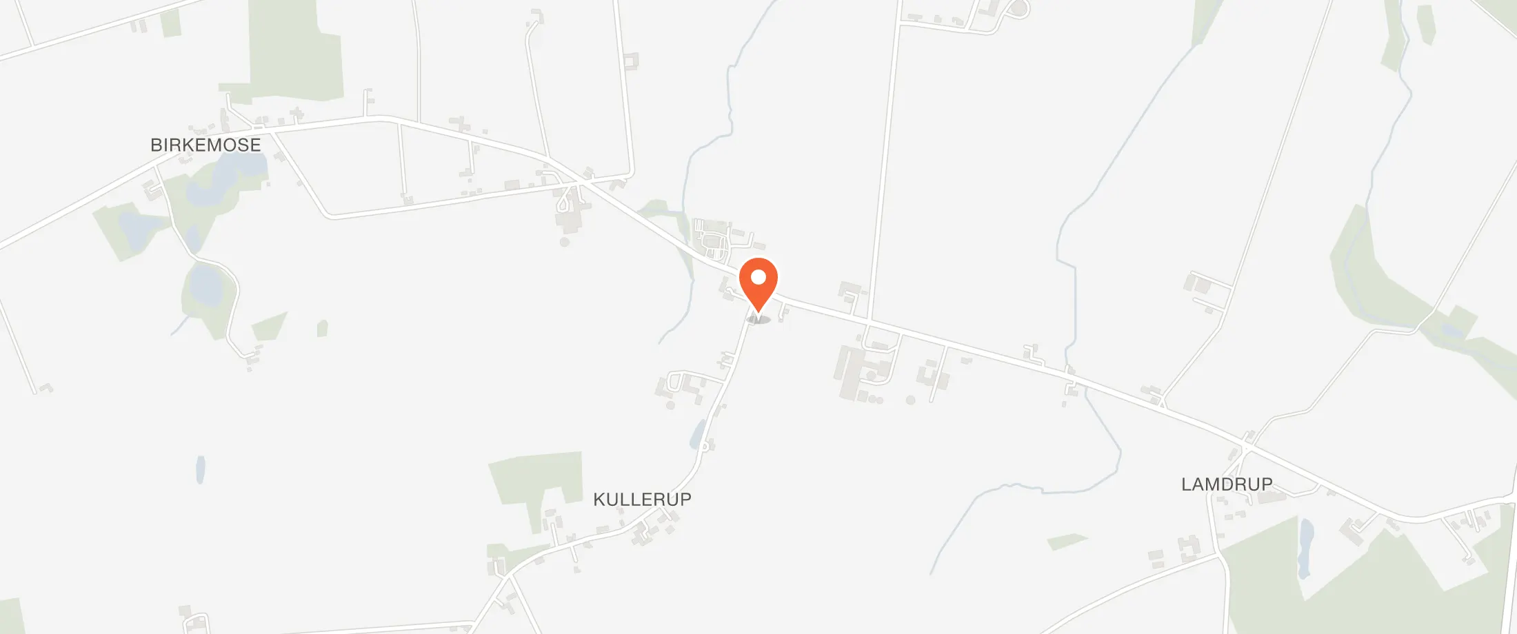 Kort over Kullerup Forsamlingshus, Kullerup Byvej 1, 5853 Kullerup