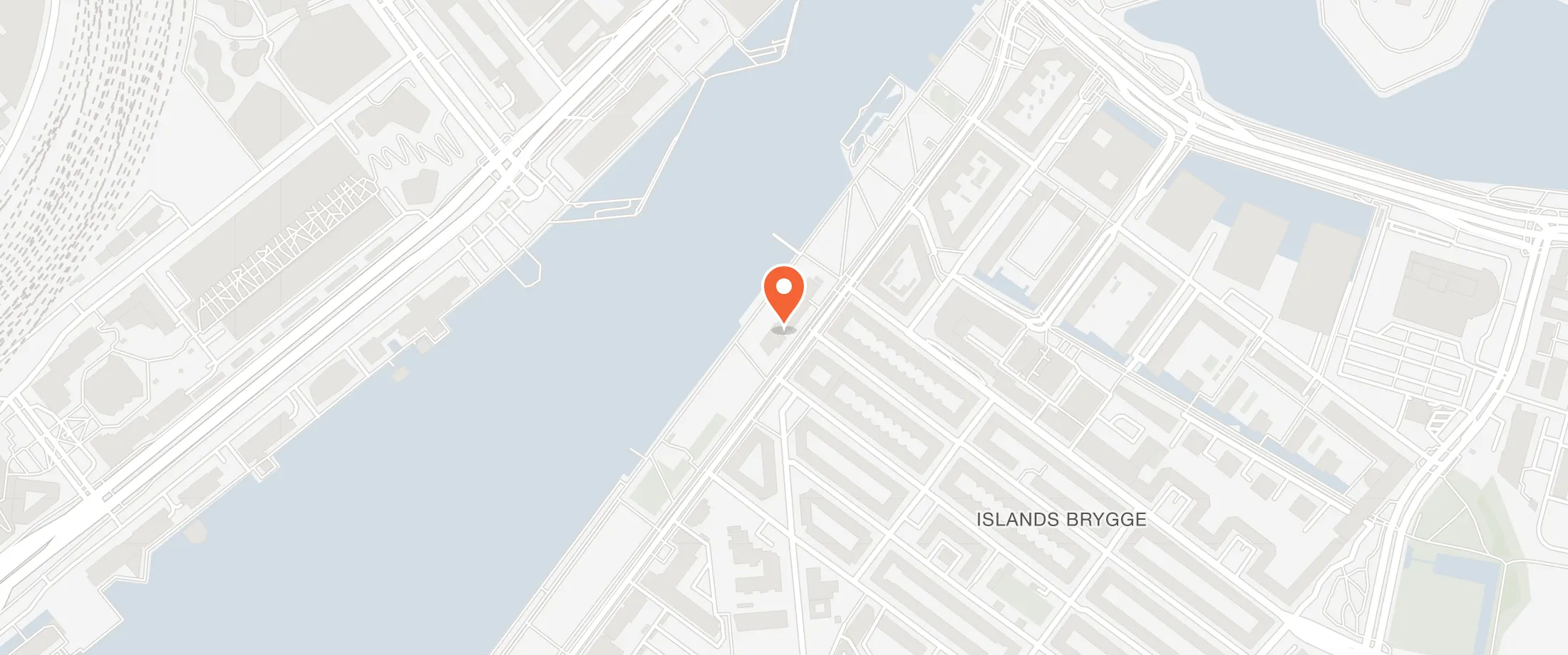 Kort over Kulturhuset Islands Brygge, Islands Brygge 18, 2300 Islands Brygge