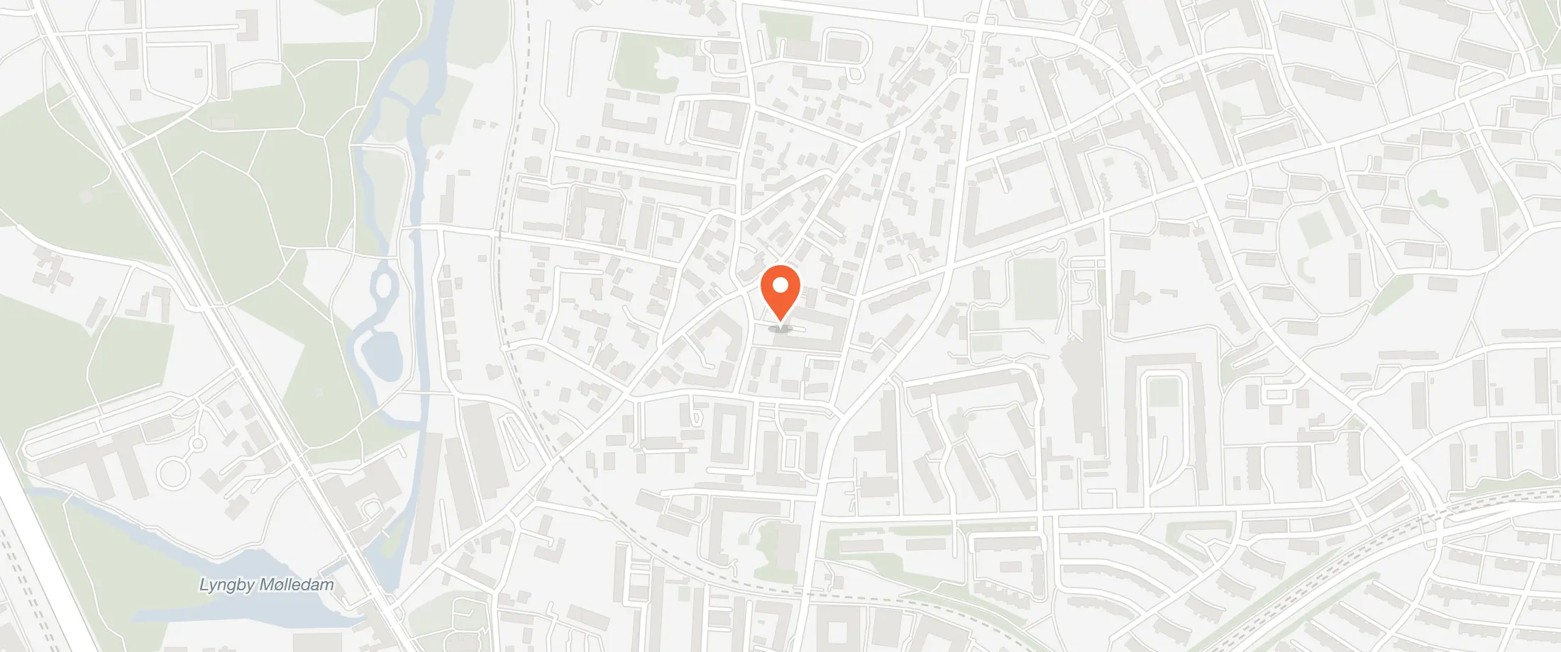 Kort over Kulturstedet Lindegaarden, Peter Lunds Vej 8, 2800 Kongens Lyngby