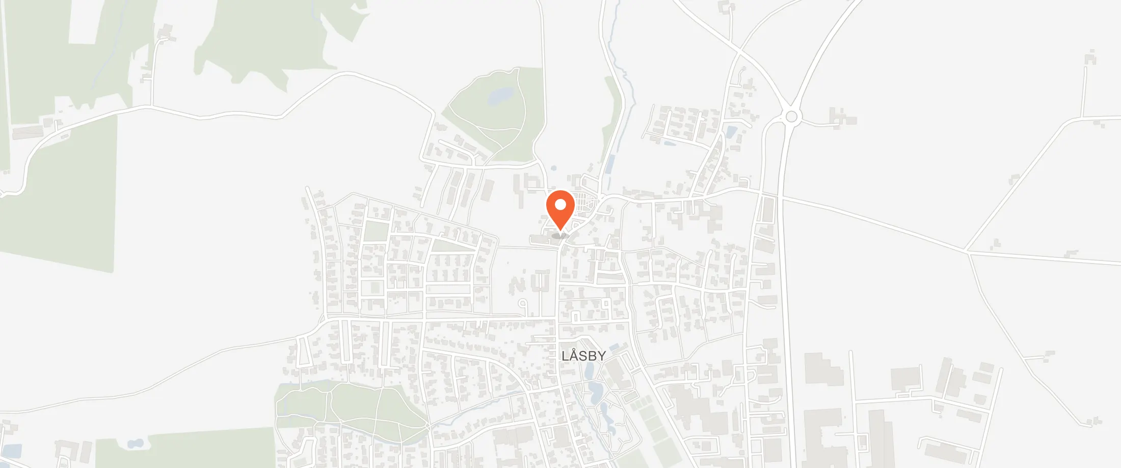 Kort over Låsby Kro, Hovedgaden 49, 8670 Låsby