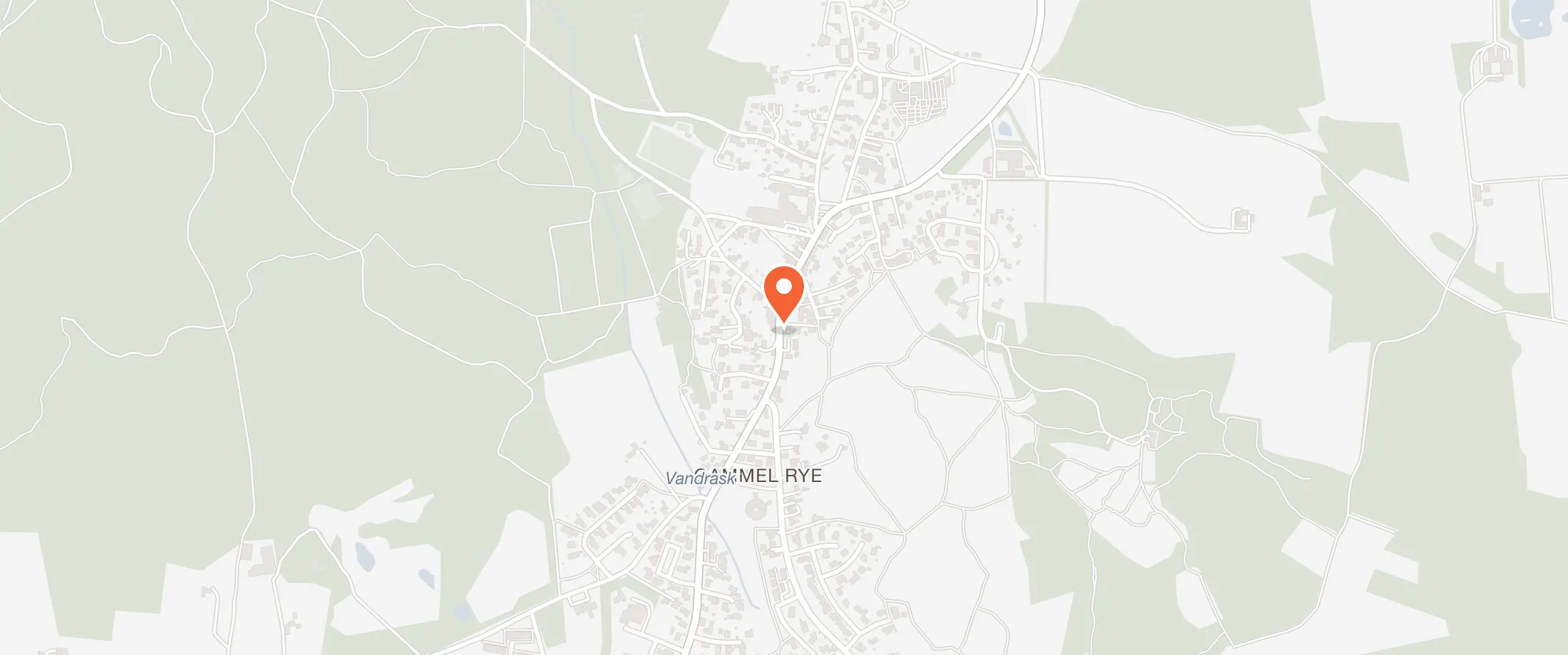 Kort over Lyng Dal Hotel, Ryesgade 33, Gl. Rye, 8680 Gammel Rye