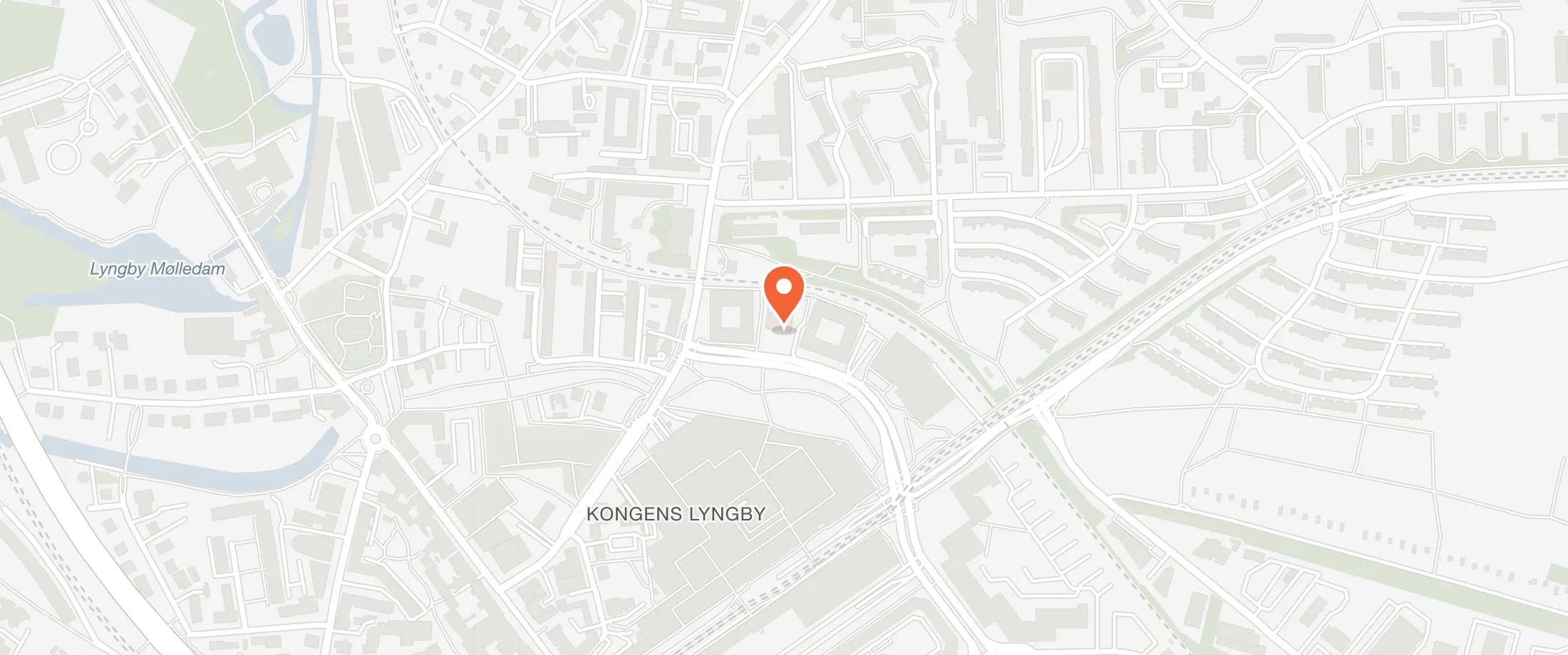 Kort over Madklubben Lyngby, Kanalvej 3, 2800 Kongens Lyngby
