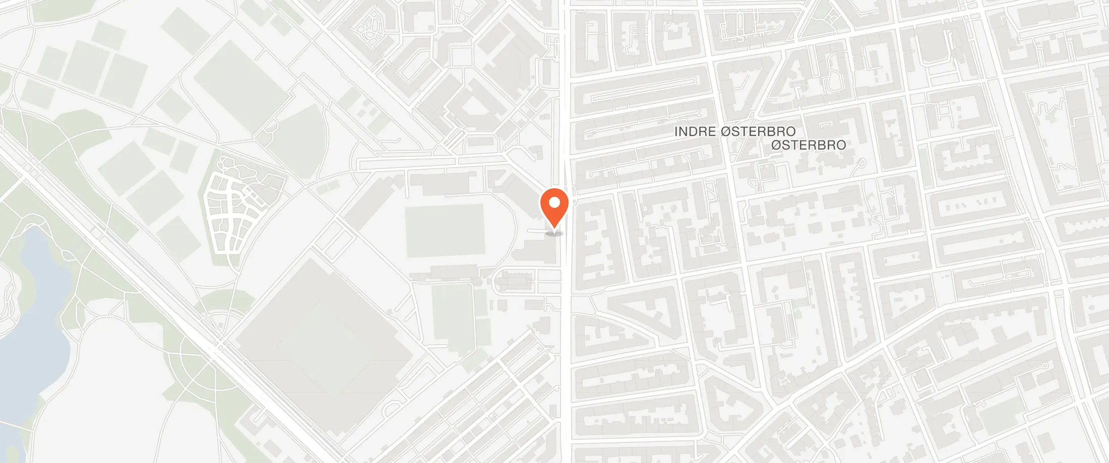 Kort over Madklubben Østerbro, Østerbrogade 79, 2100 Østerbro