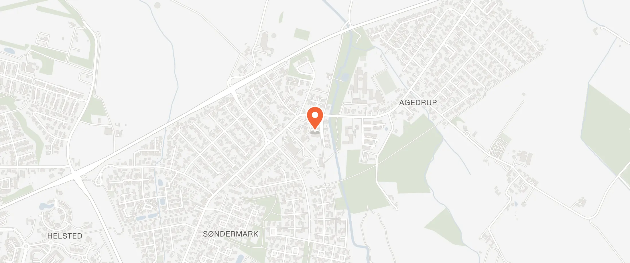 Kort over Møllekroen, Brolandvej 7, Bullerup, 5320 Agedrup