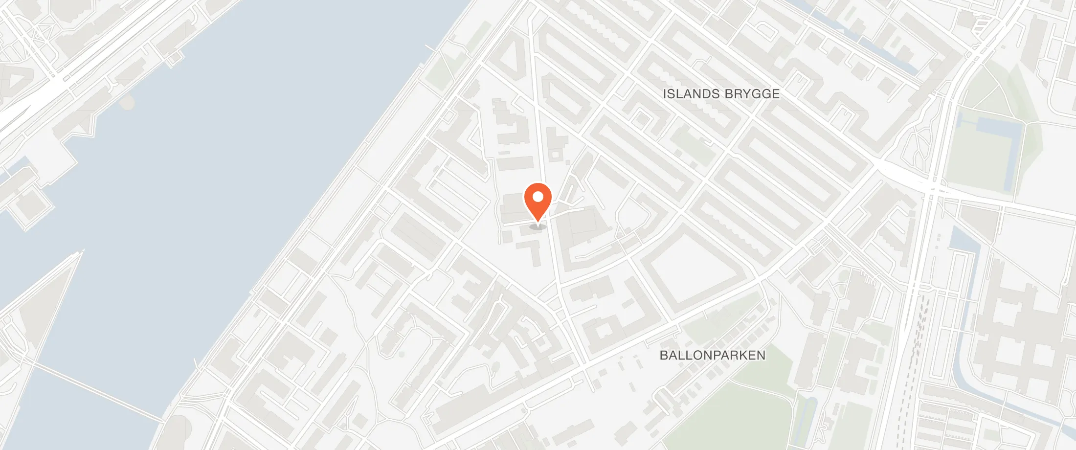 Kort over Mogens Dahl Koncertsal, Snorresgade 22, 2300 Islands Brygge