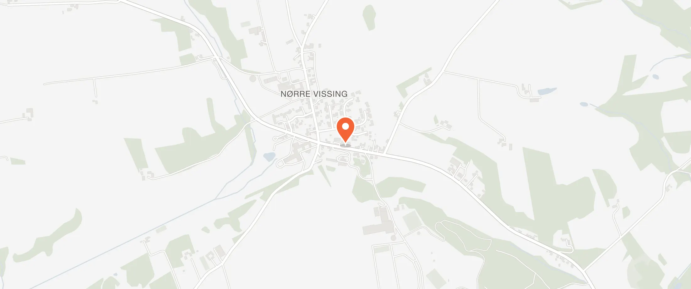 Kort over Nørre Vissing Kro, Låsbyvej 122, 8660 Skanderborg