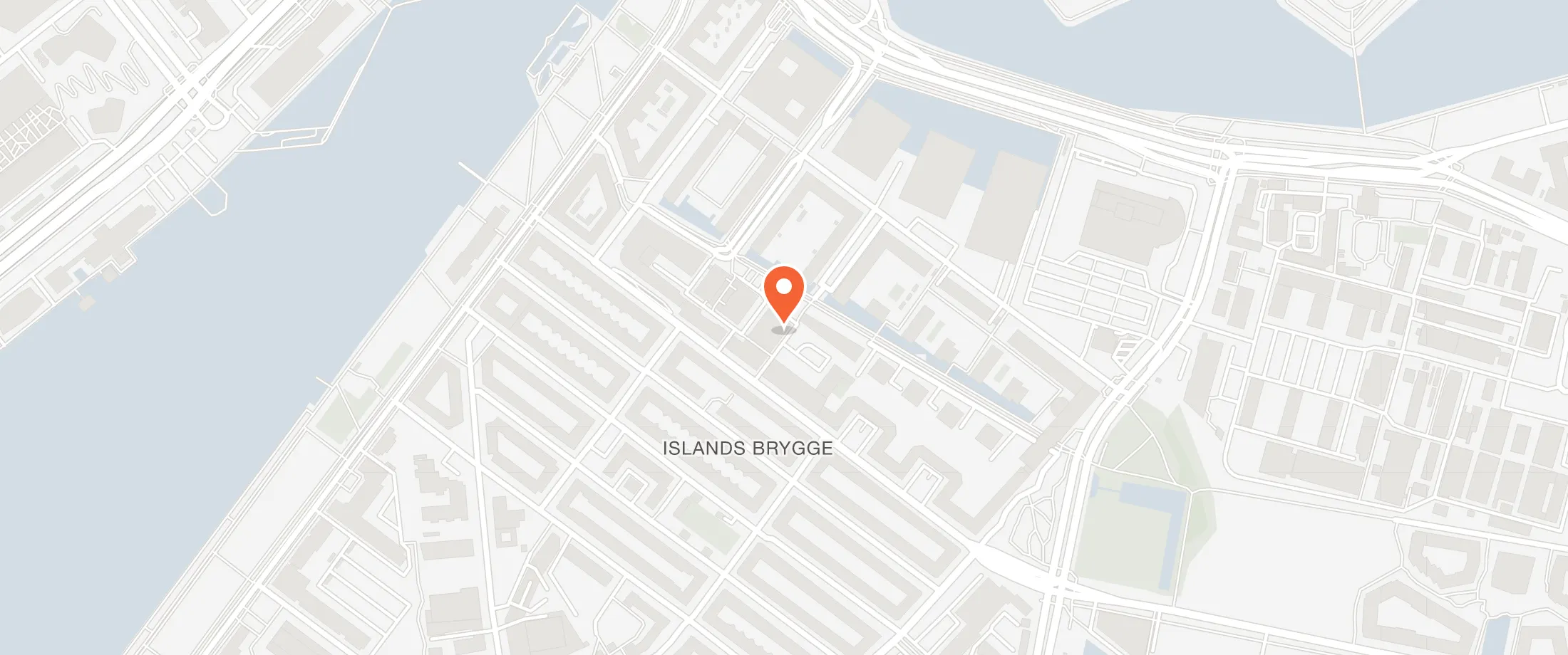 Kort over Pakhus Bryggen, Njalsgade 21, 2300 Islands Brygge