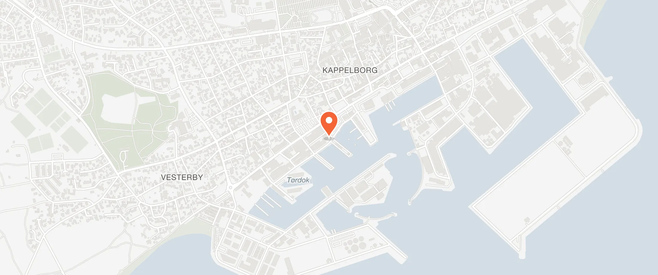 Kort over PAKHUSET Skagen, Rødspættevej 6, 9990 Skagen