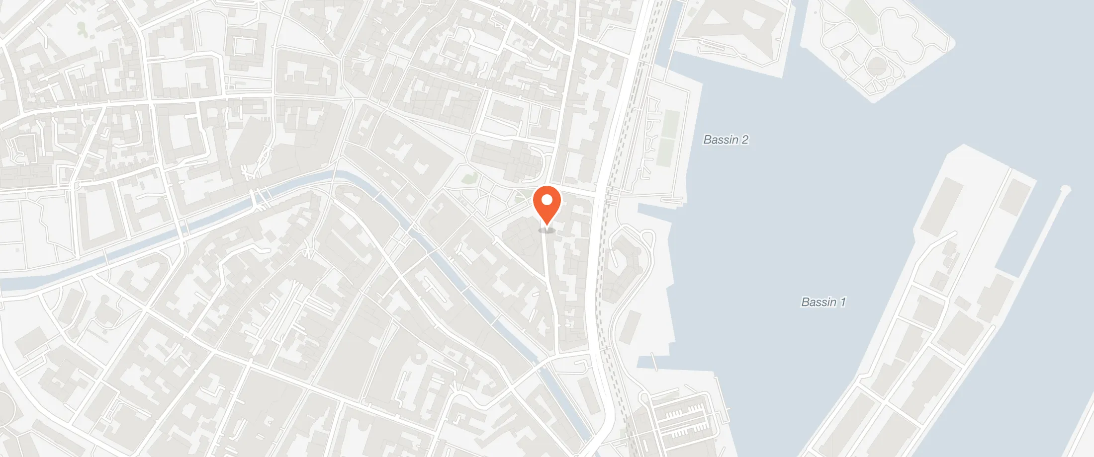 Kort over Pinds Café, Skolegade 11, 8000 Aarhus