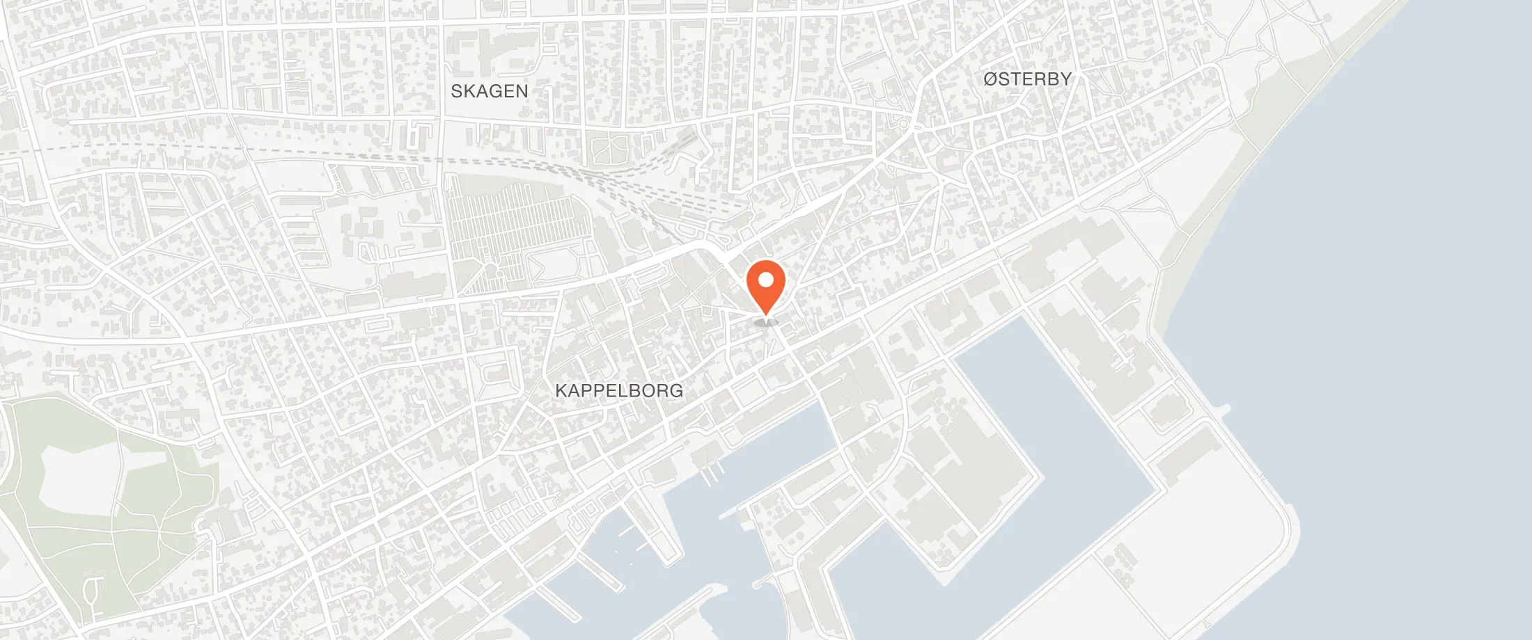 Kort over Plesners Badehotel, Holstvej 8, 9990 Skagen