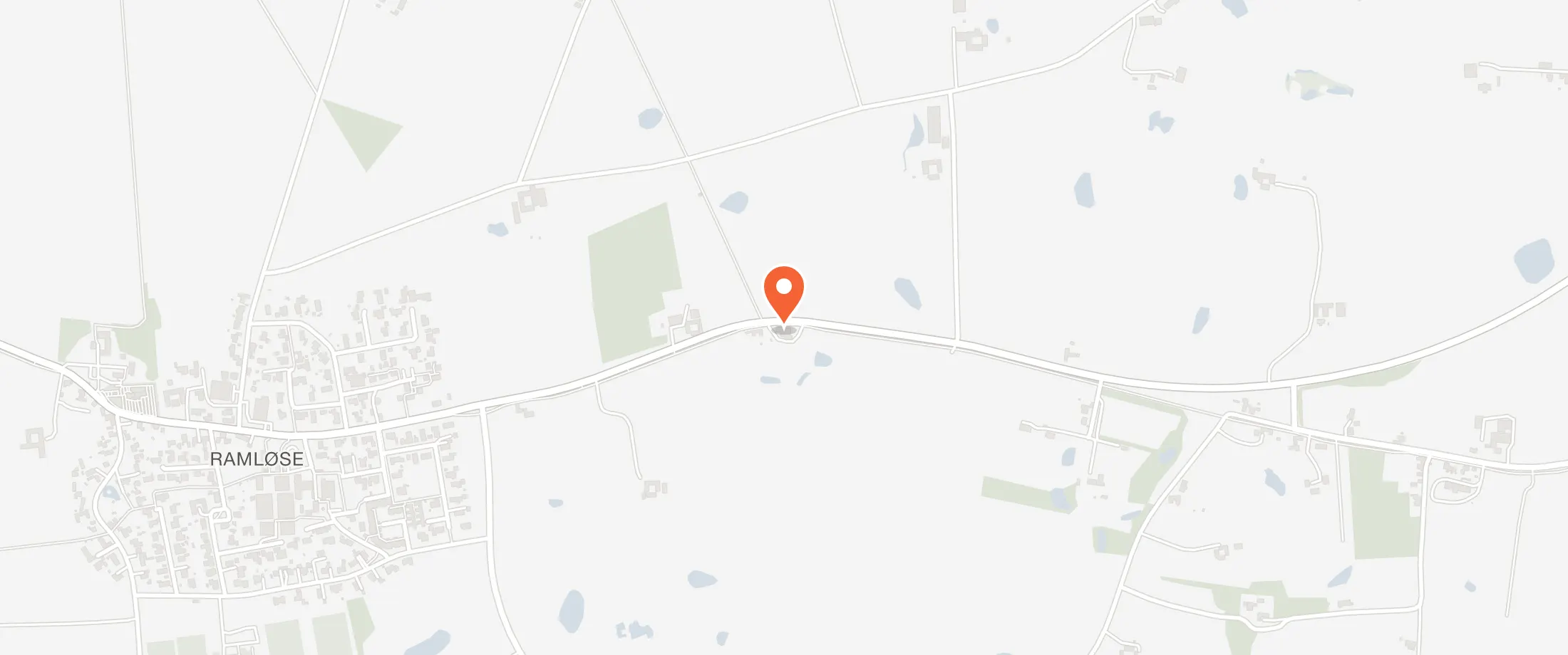 Kort over Ramløse Forsamlingshus, Frederiksværkvej 75, 3200 Ramløse