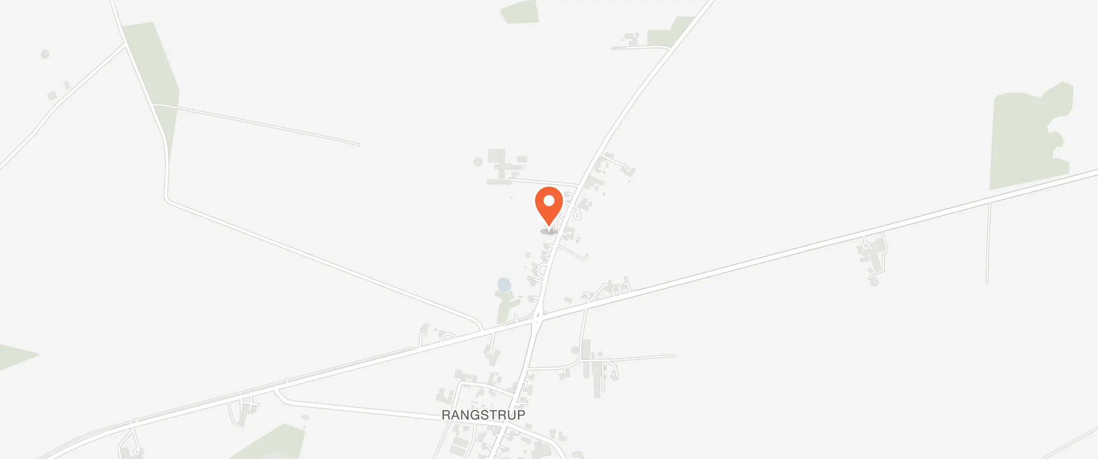Kort over Rangstrup Forsamlingshus, Over Jerstalvej 232, Agerskov, 6534 Agerskov