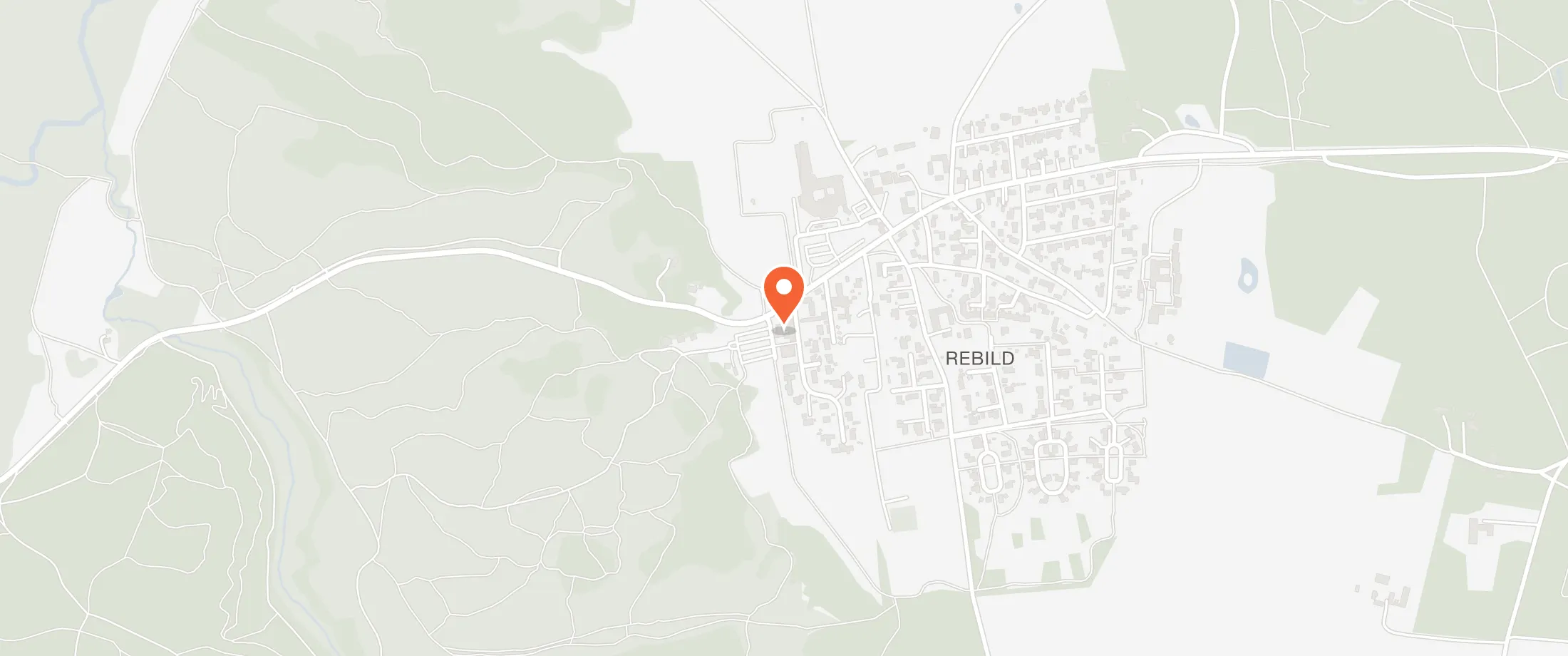 Kort over Rebildhus, Rebildvej 25, 9520 Rebild