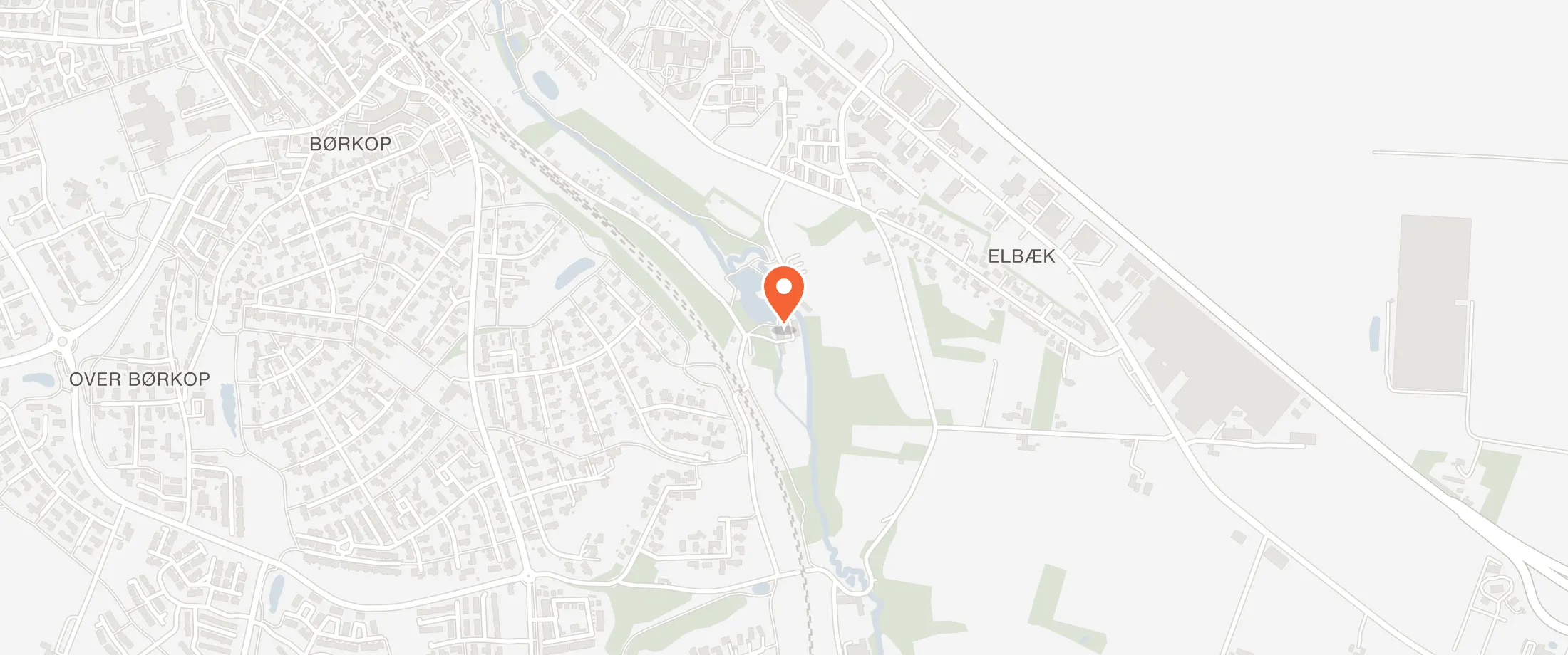 Kort over Restaurant Børkop Vandmølle, Vandmøllevej 4a, 7080 Børkop