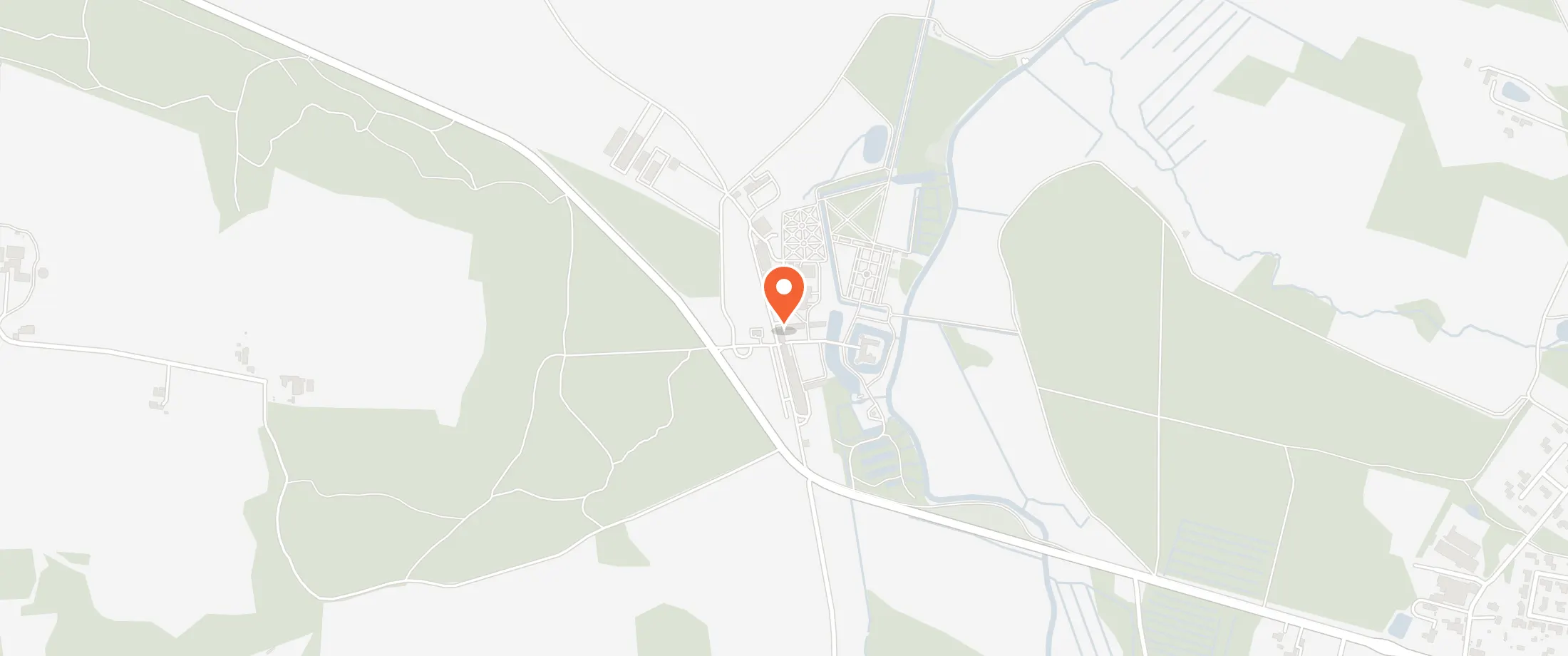 Kort over Restaurant Den Gamle Stald, Randersvej 4, 8963 Auning
