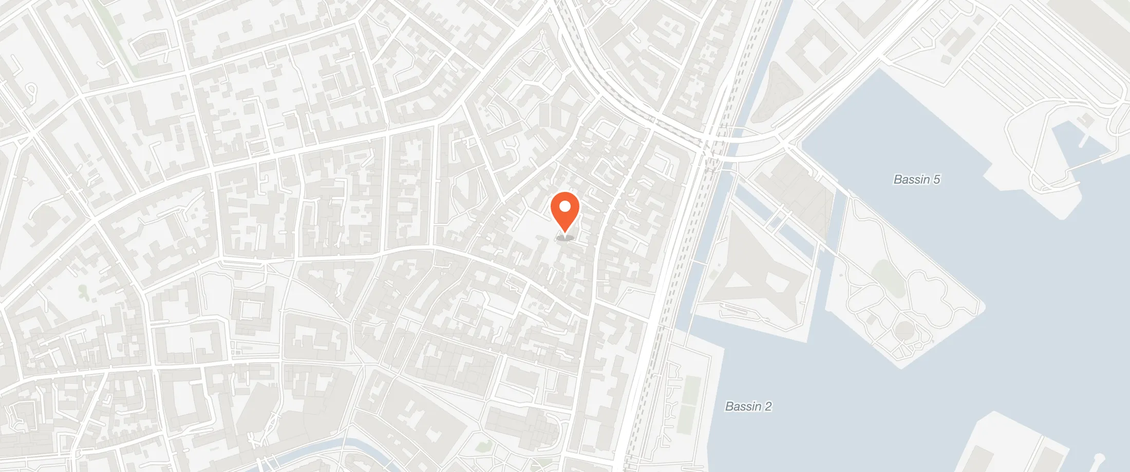 Kort over Restaurant Domestic, Mejlgade 35B, 8000 Aarhus