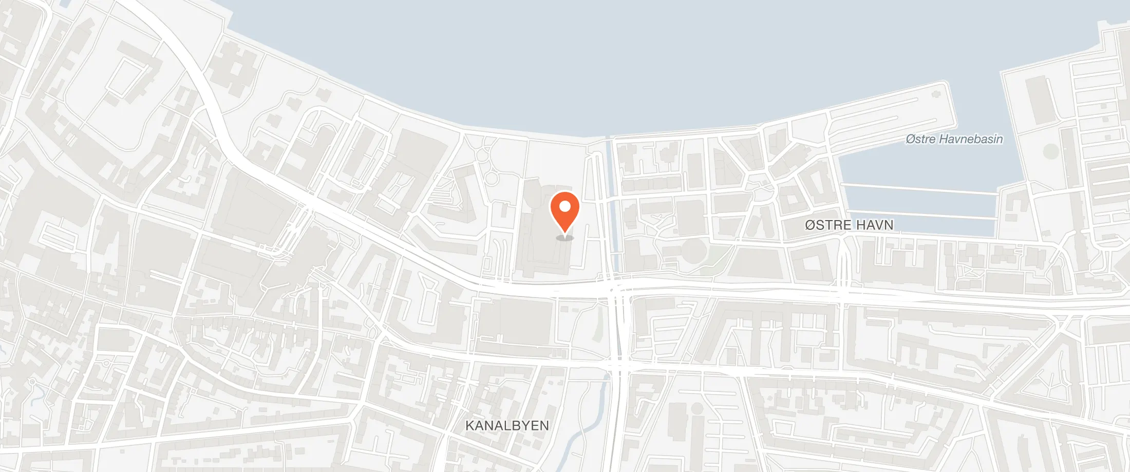Kort over Restaurant Fauna i Musikkens Hus, Musikkens Plads 1, 9000 Aalborg