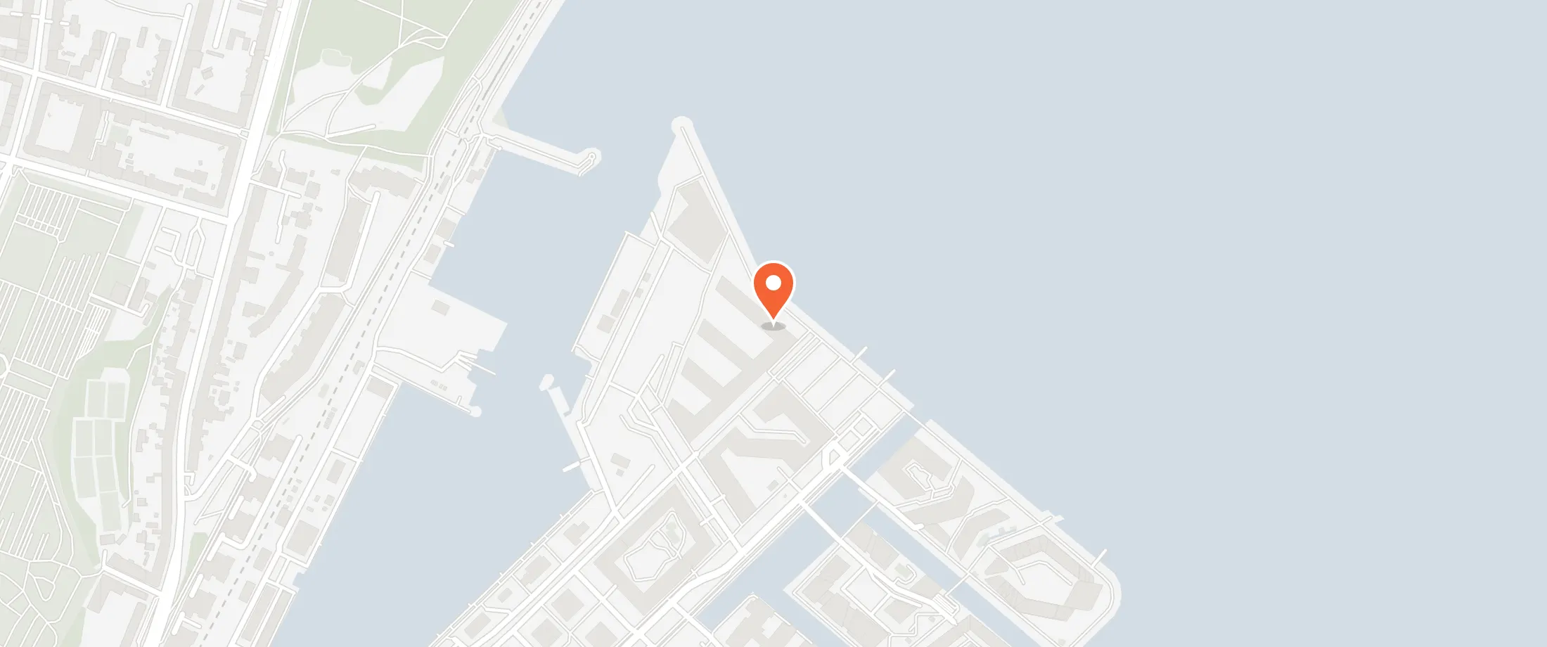 Kort over Restaurant Havnær, Dagmar Petersens Gade 119, 8000 Aarhus