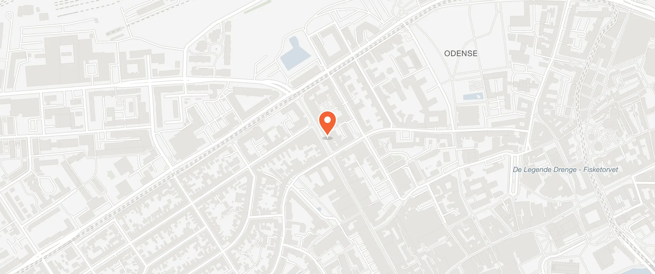 Kort over Restaurant HOS, Kongensgade 65, 5000 Odense