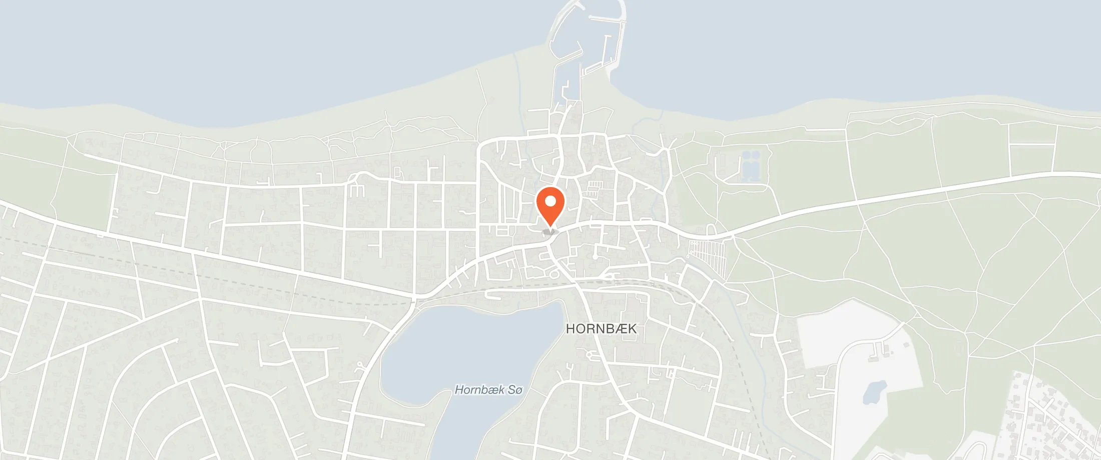 Kort over Restaurant Oliva, Havnevej 1, 3100 Hornbæk