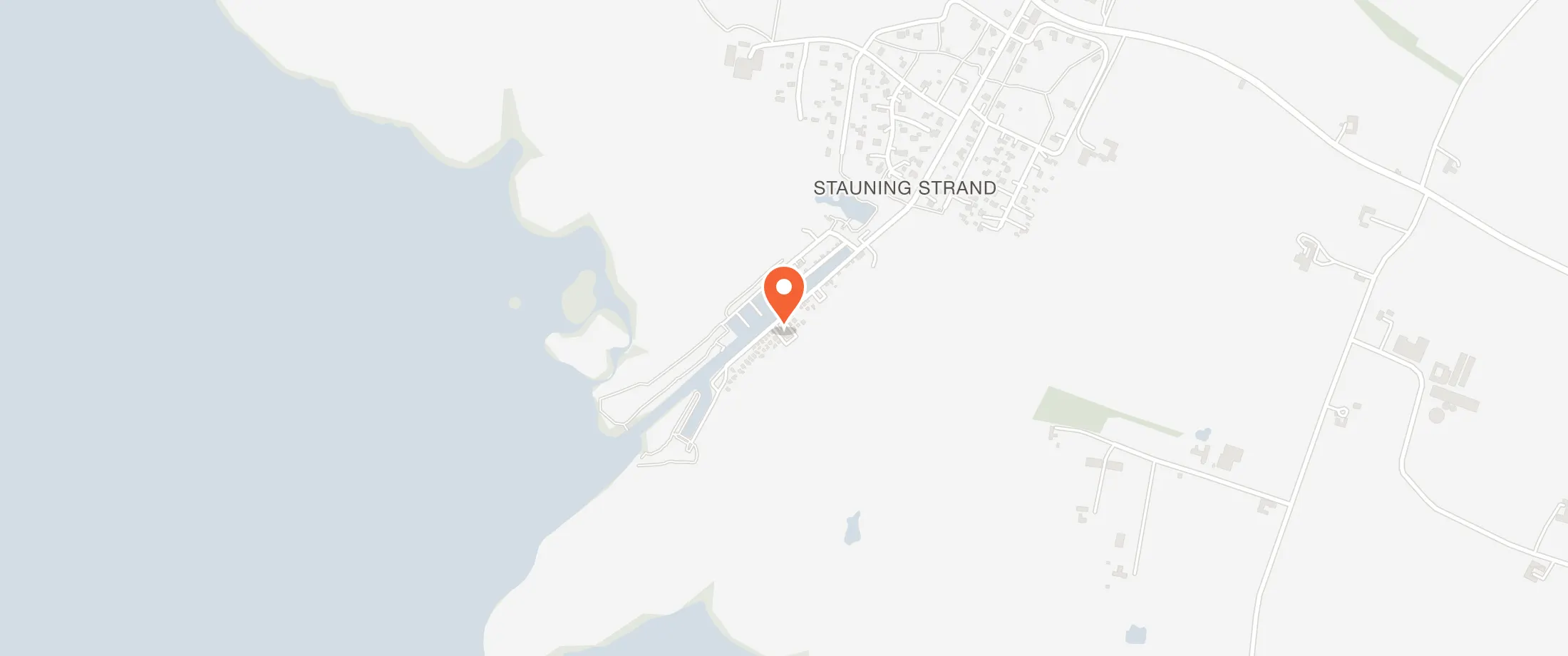 Kort over Restaurant Stauning Strand, Strandvejen 31, 6900 Stauning