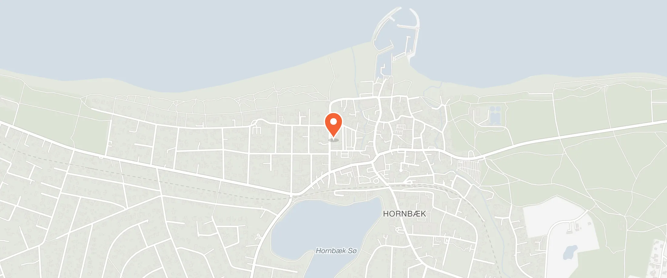 Kort over Restaurant Strandpavillonen, A. R. Friisvej 10, 3100 Hornbæk