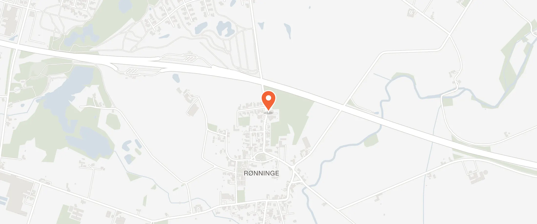 Kort over Rønninge Forsamlingshus, Stavnsagergyden 13, 5550 Rønninge, Langeskov